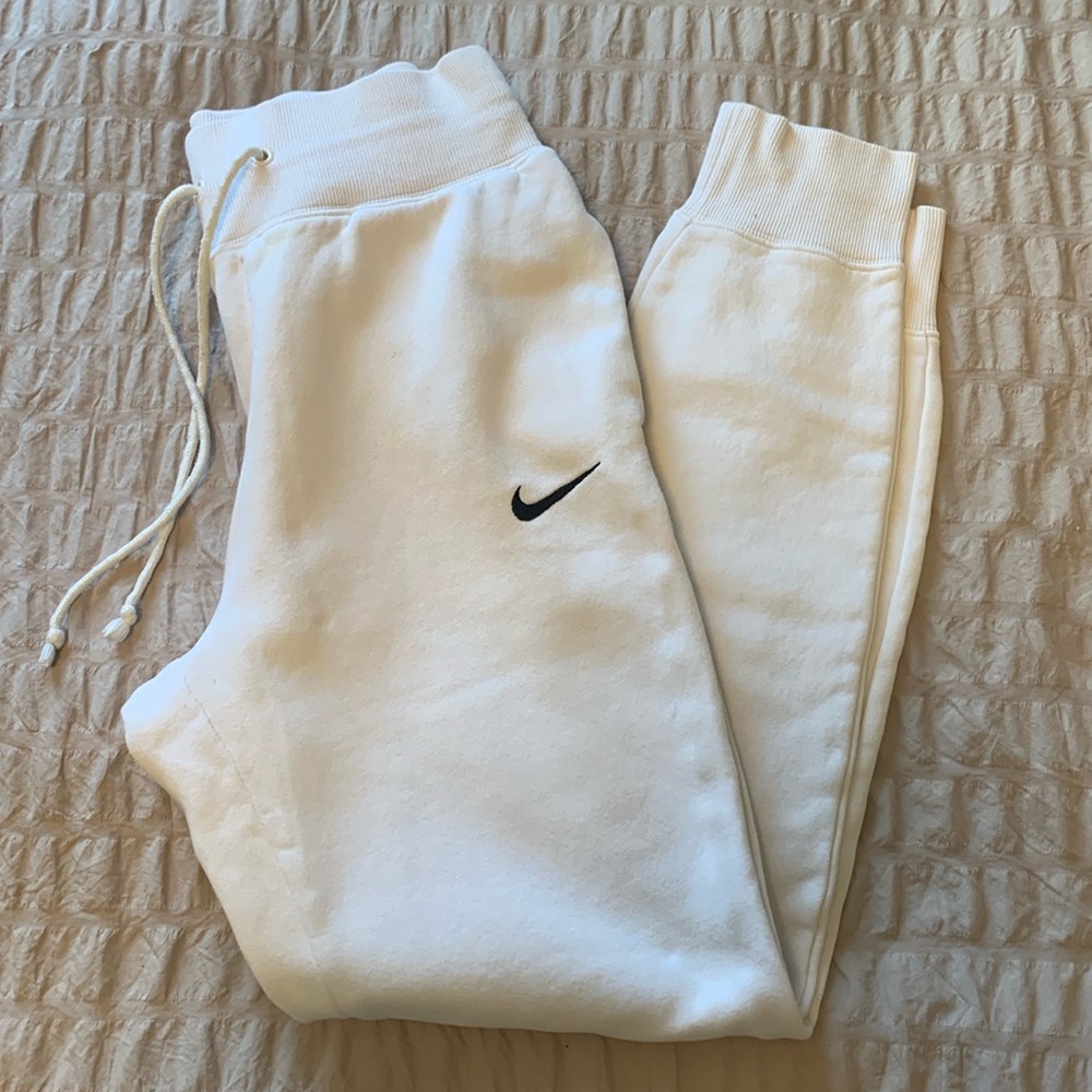 Nike Fleece Joggers White XS
